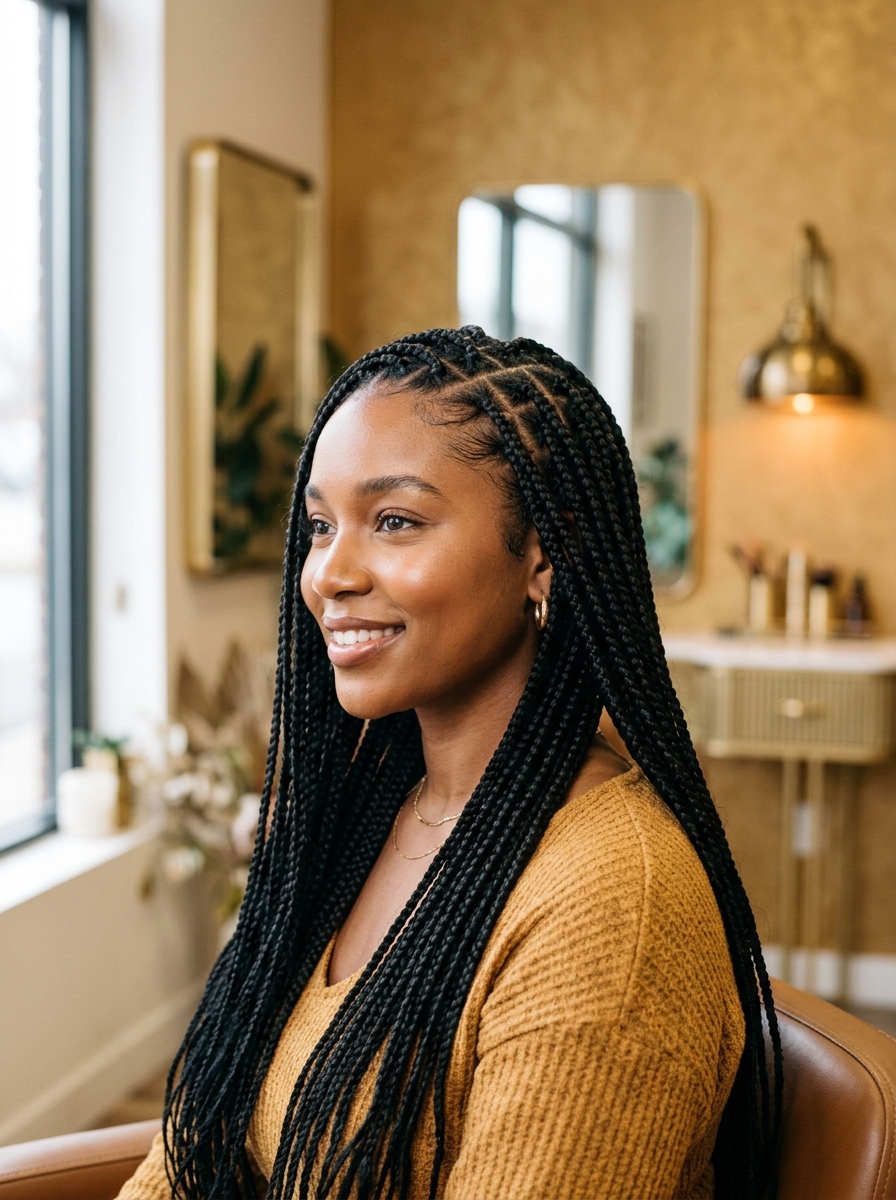 Knotless braids